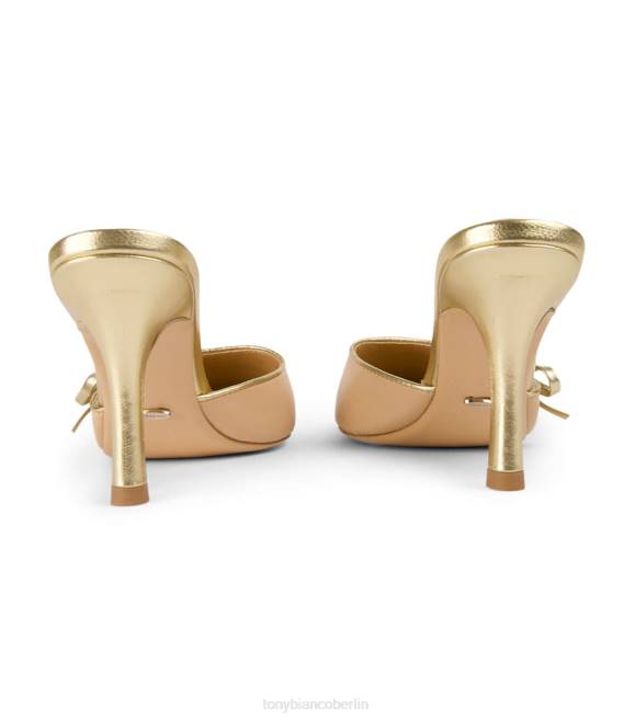 niedrige Absätze| de Tony Bianco Frauen Shirley-Heels Buche/Gold 4624257